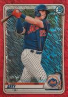 2020 Bowman Chrome Prospects #BCP247 Brett Baty Red Shimmer Baseball Card