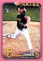 2024 Topps Update #US95 Jared Jones Mother's Day Hot Pink Baseball Card