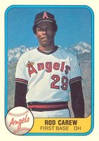 1981 Fleer #268 Rod Carew Baseball Card
