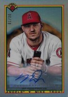 2020 Bowman Chrome 1990 Bowman #90BMT Mike Trout Autograph Baseball Card