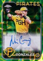2024 Topps Chrome Update Chrome Rookie Autographs #RANG Nick Gonzales Green/Yellow Lava Lamp Baseball Card