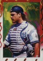 1997 Topps Gallery Peter Max Serigraphs #PM10 Mike Piazza Baseball Card