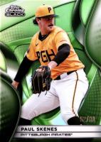 2025 Topps Chrome Black #109 Paul Skenes Green Refractor Baseball Card