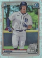 2020 Bowman Draft Chrome Draft Picks Autographs #CDADD Dillon Dingler Refractor Baseball Card