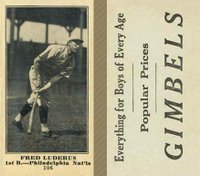 1916 Gimbels #106 Fred Luderus Baseball Card