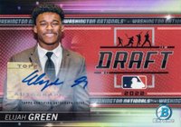 2022 Bowman Draft Bowman Draft Night #BDN5 Elijah Green Autograph Baseball Card
