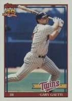 1991 Topps #430 Gary Gaetti Baseball Card