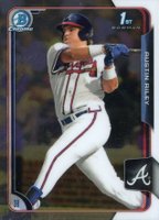 2015 Bowman Draft #157 Austin Riley Chrome Baseball Card