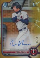 2022 Bowman Chrome Prospect Autographs #CPAJRK Jake Rucker Gold Refractor Baseball Card