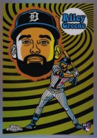 2023 Topps Chrome Ultraviolet All-Stars #UV13 Riley Greene Baseball Card