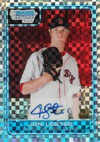 2006 Bowman Chrome Prospects #BC239 Jon Lester Xfractor Autograph Baseball Card