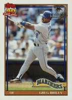 1991 Topps Desert Shield #133 Greg Briley Baseball Card