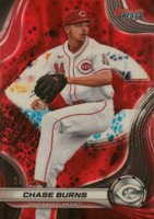 2024 Bowman's Best Top Prospects #TP28 Chase Burns Red Lava Baseball Card