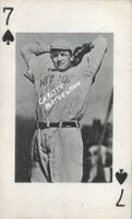 1962 Pittsburgh Exhibits # Christy Mathewson 7 of Spades Baseball Card