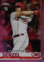 2019 Topps Chrome Update  #56 Nick Senzel Pink Refractor Baseball Card