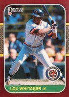 1987 Donruss Opening Day #218 Lou Whitaker Baseball Card