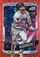 2024 Topps Chrome Cosmic #58 Julio Rodriguez Lunar Eclipse Refractor Baseball Card