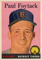 1958 Topps #282 Paul Foytack Baseball Card
