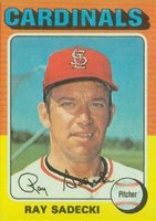 1975 Topps #349 Ray Sadecki Baseball Card