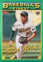 2024 Topps Finest What If 1993 Finest Prototypes #93-20 Zack Gelof Green Refractor Baseball Card