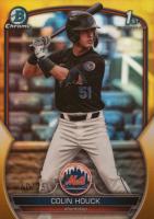 2023 Bowman Draft #BDC175 Colin Houck Chrome-Yellow Baseball Card