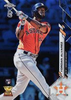 2020 Ben Baller Chrome #200 Yordan Alvarez Blue Refractor Baseball Card