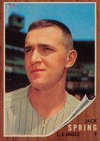 1962 Topps #257 Jack Spring Baseball Card