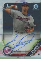 2019 Bowman Chrome Prospects Autographs #CPAJDU Jhoan Duran Baseball Card