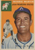 1954 Topps #168 Morrie Martin Baseball Card