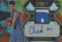 2022 Panini Select Rookie Jersey Autographs #RJACHG Chet Holmgren Tie-Dye Basketball Card