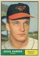 1961 Topps #125 Steve Barber Baseball Card