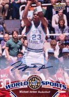 2010 Upper Deck World of Sports #23 Michael Jordan Autograph Basketball Card