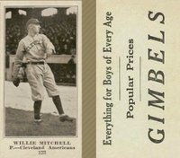 1916 Gimbels #123 Willie Mitchell Baseball Card