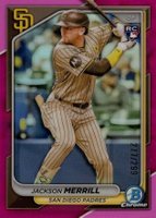 2024 Bowman Chrome #27 Jackson Merrill Fuchsia Refractor Baseball Card