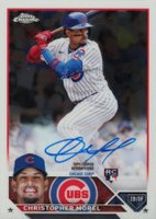 2023 Topps Chrome Rookie Autograph #RACMO Christopher Morel Baseball Card