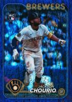 2024 Topps Update #US240 Jackson Chourio Purple Holo Foilboard Baseball Card