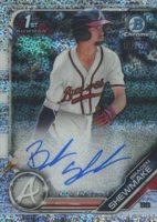 2019 Bowman Draft Chrome Draft Picks Autograph #CDABSH Braden Shewmake Sparkles Refractor Baseball Card