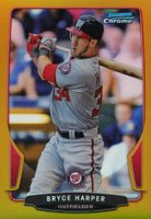 2013 Bowman Chrome #1 Bryce Harper Gold Refractor Baseball Card
