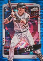 2024 Topps Chrome Cosmic #100 Henry Davis Blue Moon Refractor Baseball Card