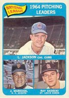 1965 Topps #10 N.L. Pitching Leaders Baseball Card
