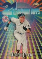 2000 Topps Chrome 21st Century #C3 Derek Jeter Refractor Baseball Card
