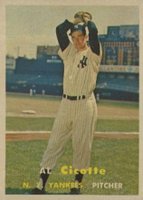 1957 Topps #398 Al Cicotte Baseball Card