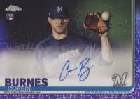 2019 Topps Chrome Rookie Autographs #RA-CB Corbin Burnes Purple Refractor Baseball Card