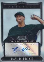 2007 Bowman Sterling Prospects #BSPDPP David Price Autograph Baseball Card