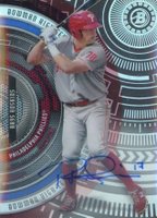 2017 Bowman High Tek #RH Rhys Hoskins Autograph Baseball Card