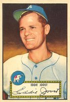1952 Topps #45b Eddie Joost Black Back Baseball Card