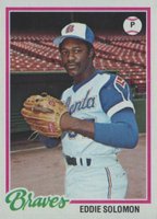 1978 Topps #598 Eddie Solomon Baseball Card