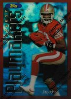 1996 Finest #175 Jerry Rice Refractor w/Coating Football Card