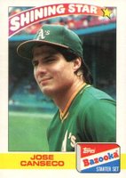 1989 Bazooka #5 Jose Canseco Baseball Card