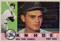 1960 Topps #102 Kent Hadley Baseball Card